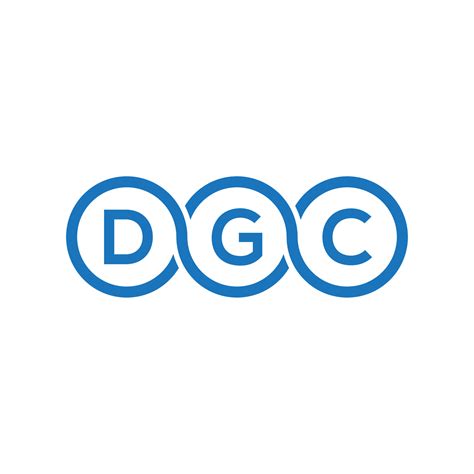 DGC letter logo design on black background.DGC creative initials letter ...