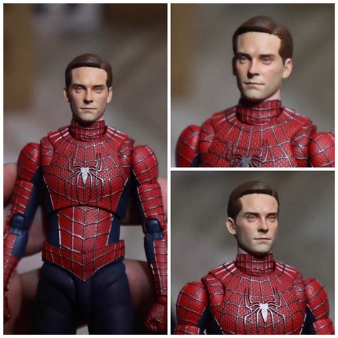 Shf Spiderman Tobey Maguire Headsculpt Kepala Bana Hobbies Toys