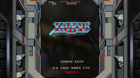 Xevious Arcade Realistic Crt Monitor And Original Bezel Youtube