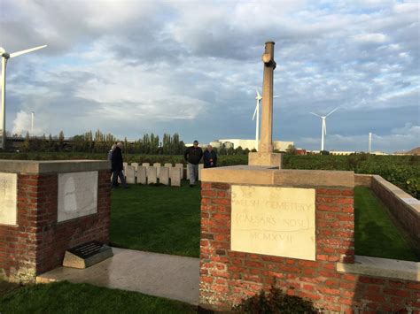 At The Welsh Cemetery Caesar S Nose Armistice In Ypres And