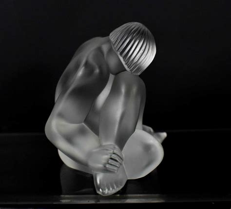 Lot 151 A Lalique Frosted Glass Paperweight Figure