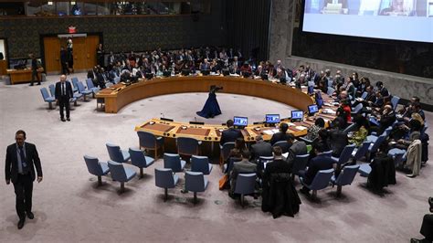 U N Security Council Adopts Resolution Calling For Urgent Humanitarian