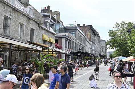 Old Montreal Is A Historic Neighbourhood Within The Municipality Of Montreal Editorial Stock