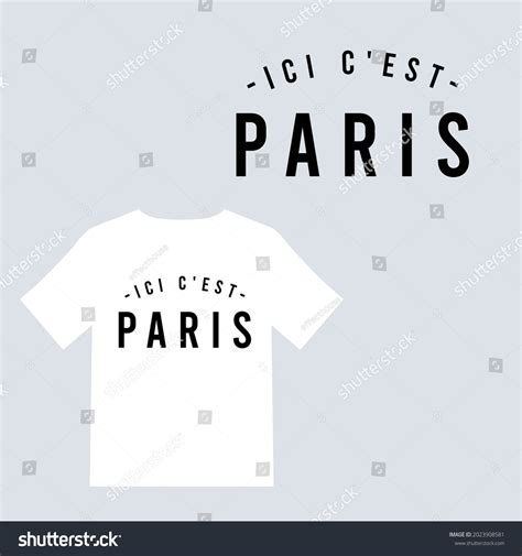 Psg Club Ici Cest Paris T Stock Vector Royalty Free 2023908581