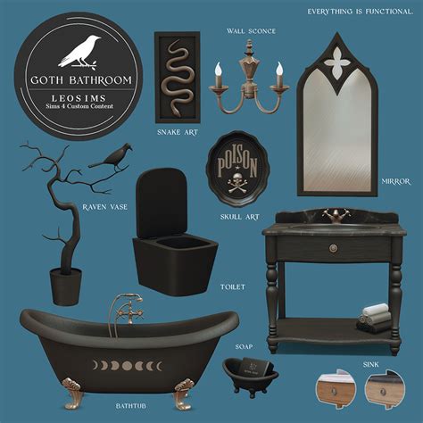 Goth Bathroom | Leosims.com -New