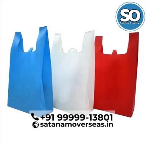 W Cut Printing Quality 70 GSM Colour Non Woven Carry Bags At Rs 155 Kg