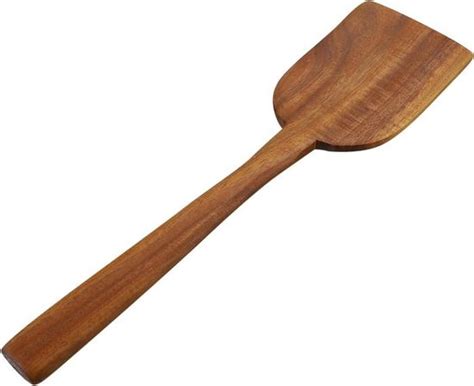 Grande Spatule De Cuisine En Teck Cuill Re En Bois Faite La Main