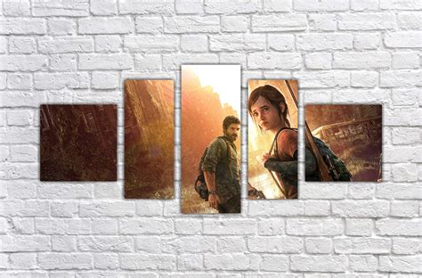 Quadro Decorativo The Last Of Us Game Com 5 Peças 002 Elo7