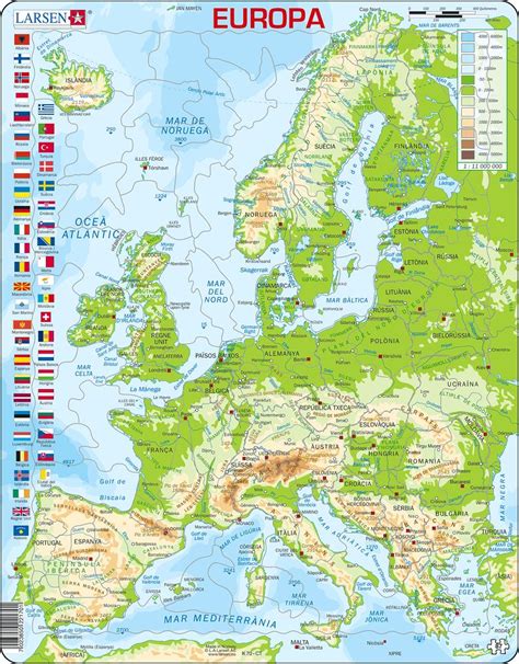 Topographical Map Of Europe