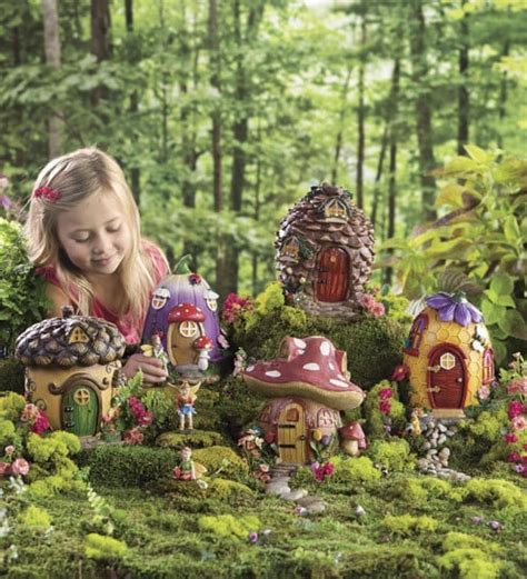 Fairy Village Houses and Fairies | Gardening Tools For Kids 2018 ...