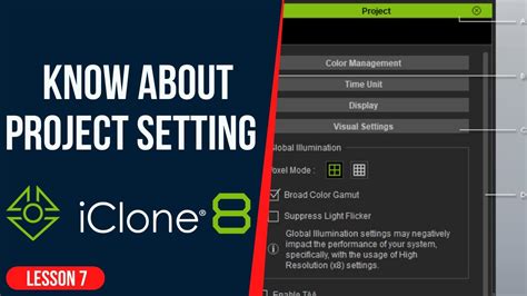 Project Setting In Iclone Iclone Tutorial Youtube