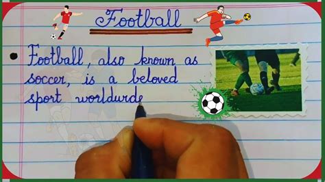 Football Essay Lines In English Short Essay On Football Essay