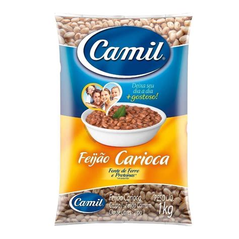 Feijão Carioca Tipo 1 CAMIL Pacote 1kg Pão de Açúcar