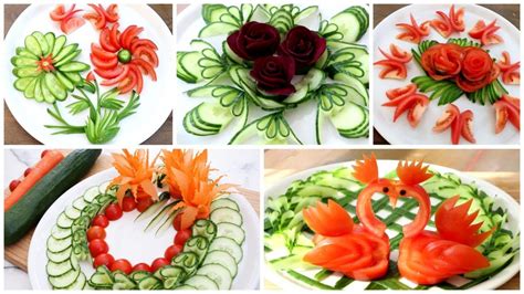 Top Super Salad Decorations Ideas Cucumber Tomato Carrot Red Beet