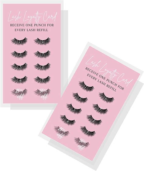 Boutique Marketing Llc Lash Extension Loyalty Discount Cards Pack