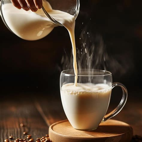 Premium Ai Image Free Photo Flat Lay Hand Pouring Milk In Coffee