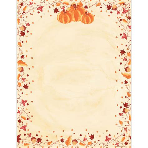 Painted Pumpkins Autumn and Thanksgiving Printer Paper - Your Paper Stop