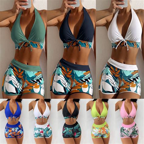 Frauen Bikini Badeanzug Set Surfen Badeanzug Beachwear Damen Push Up