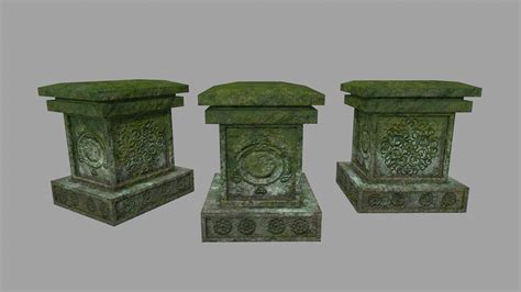 3d Model Tombstone Stone Tomb Turbosquid 1296250