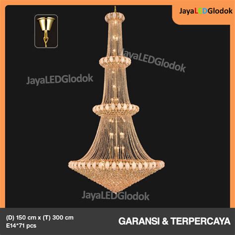 Jual Lampu Gantung Minimalis Kristal Void Plafon Tangga Ruang Tamu