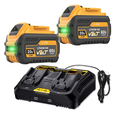 For DEWALT For DCB609 20V 60V MAX FLEXVOLT 9Ah Li Ion Battery DCB606