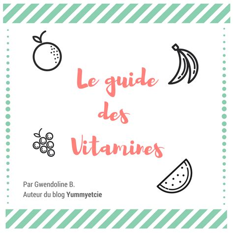 Ebook Le Guide Des Vitamines Yummy Cie