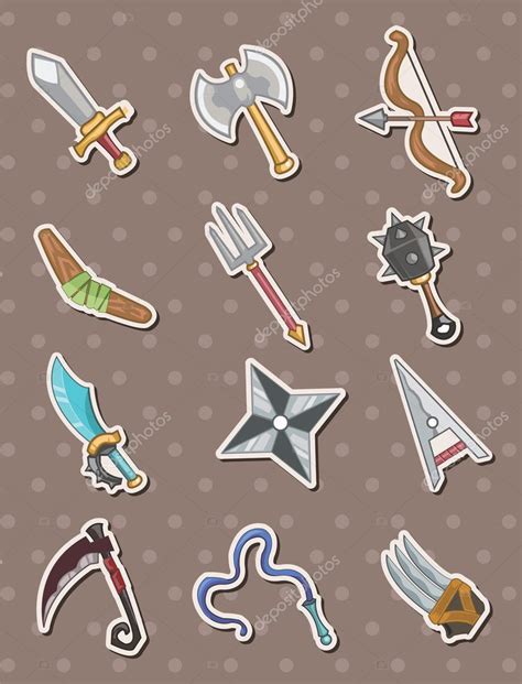 Weapon stickers Stock Vector Image by ©mocoo2003 #10368162