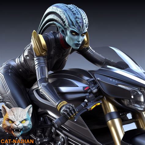 Star Trek Female Human Klingon Hybrid Motorcycle R By Catnadian On