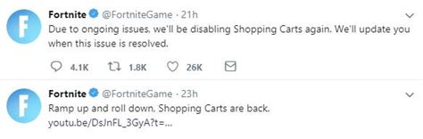 Epic keeps disabling the Fortnite shopping cart because players keep ...