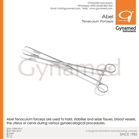 Gynamed Gynamed Abel Uterine Tenaculum Forceps