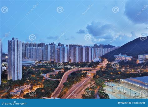 View Of Po Shun Road At Tseung Kwan O Editorial Stock Photo Image Of