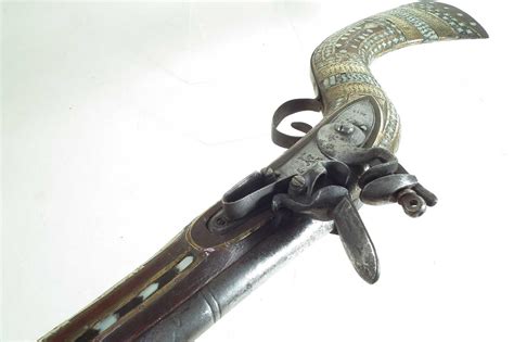 Lot 75 - Afghan flintlock Jezail rifle,