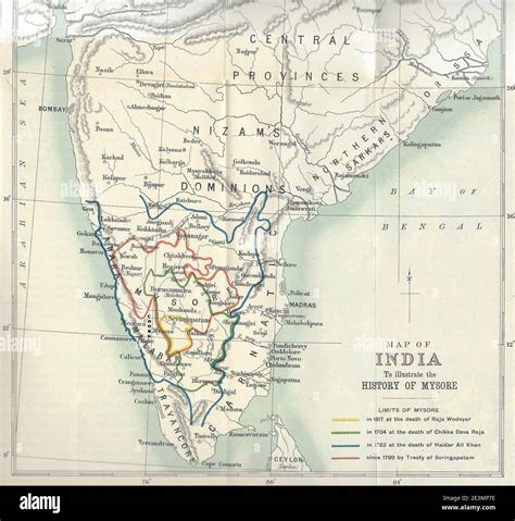 Mysore In India Map