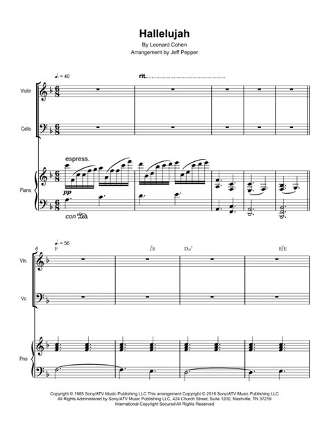 Hallelujah Arr Jeff Pepper By Lee Dewyze Sheet Music For