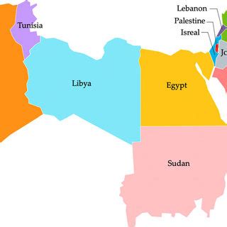 Study area, MENA region countries. | Download Scientific Diagram