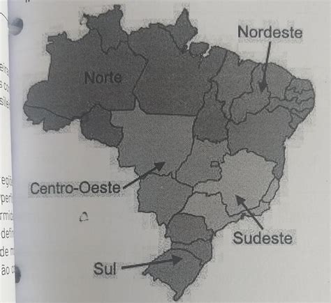 Observe O Mapa Do Brasil Macrorregiões A Que Regiões Aparecem No