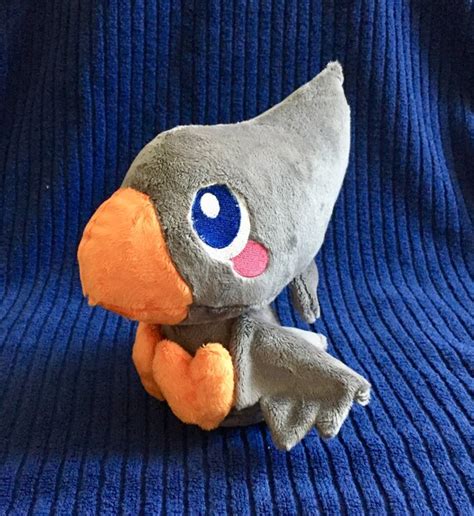 Chocobo Plush Plushie Gray Bird Toy Etsy