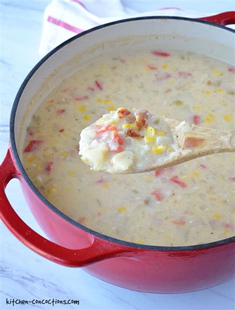 Southwest Corn And Potato Chowder Kitchen Concoctions Southwest