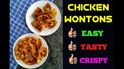 Chicken Wonton Using 8 Ingredients चिकन वॉनटन 8 सामग्री का उपयोग करना