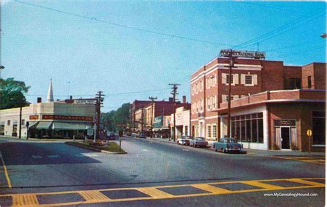 Laconia New Hampshire Bank Square Vintage Postcard Photo