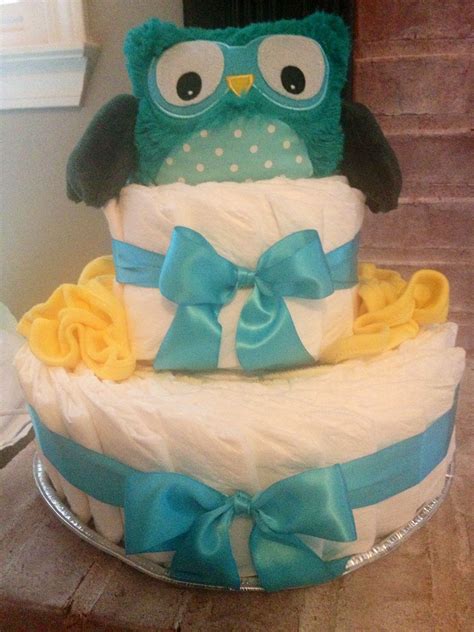 Owl Diaper Cake Diaper Cake Owl Diaper Cakes Baby Shower