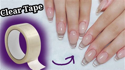 Diy Clear Tape Fake Nails How To Make Strong Tape Nails At Home