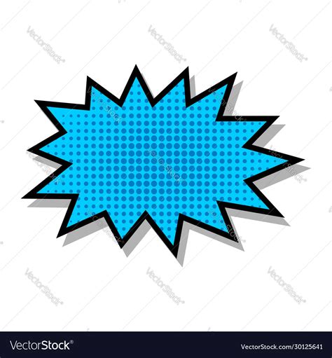 Blue Star Speech Bubble Design Eps 10 Royalty Free Vector