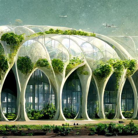 Biophilic Library Design Public Building Futuristic Organic Design