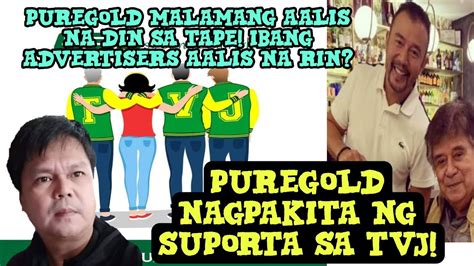 PUREGOLD NAGPAKITA NG SUPORTA SA TVJ MALAMANG IWAN NA RIN ANG TAPE