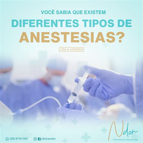 Diferentes Tipos De Anestesia