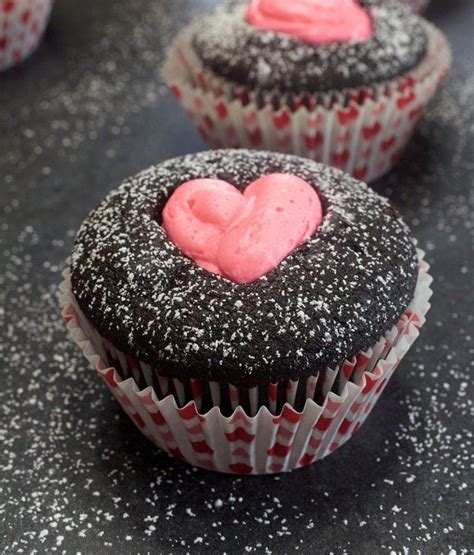 Chocolate Valentine Cupcakes My Country Table Recipe Valentines Cupcakes Tiny Cakes Easy