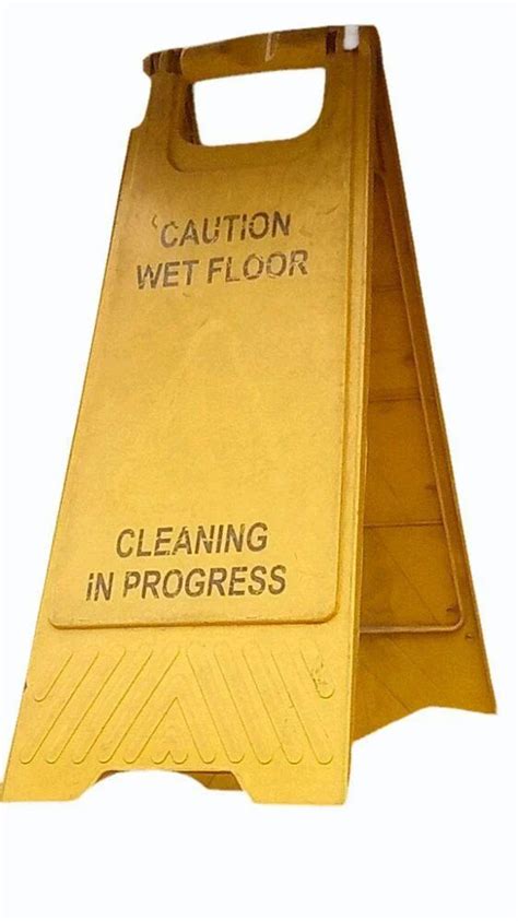 Plastic Yellow Caution Board For Industrial At Rs 250piece In