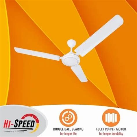 White Electricity Ceiling Fan Sweep Size 1200 Power 60 At Rs 900 In