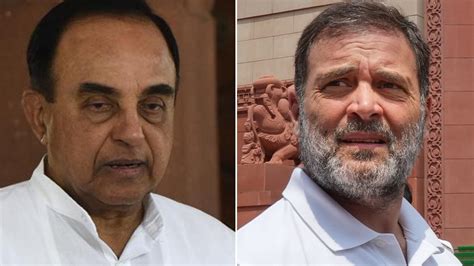 Subramanian Swamy Moves Delhi High Court Against Rahul Gandhis Indian